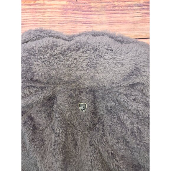 Kühl Womens 1/4 Zip Gray Sherpa Fleece Flight Jacket Small - Picture 4 of 9